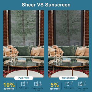 SmartWings Hardwired Motorized Light Filtering Solar Shades 5% Openness Aventus