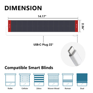 Solar Panel for Indoor Shades