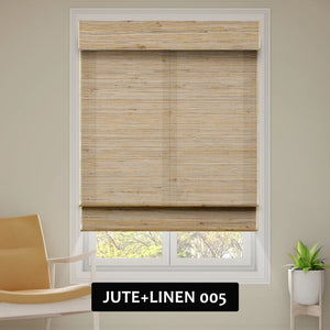 SmartWings Motorized Woven Wood Shades 70% Blackout Privacy