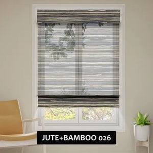 SmartWings Motorized Woven Wood Shades 100% Blackout