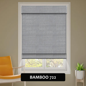 SmartWings Motorized Woven Wood Shades 100% Blackout Orithyia