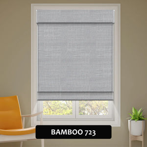 SmartWings Motorized Woven Wood Shades 100% Blackout Orithyia