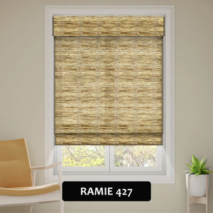 SmartWings Motorized Woven Wood Shades 70% Blackout Privacy Orithyia