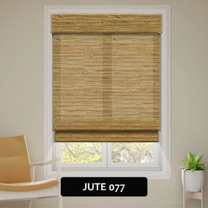 SmartWings Motorized Woven Wood Shades 70% Blackout Privacy Orithyia