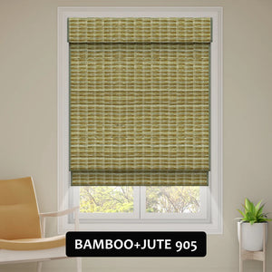 SmartWings Motorized Woven Wood Shades 100% Blackout Orithyia