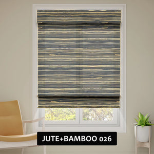 SmartWings Motorized Woven Wood Shades 70% Blackout Privacy