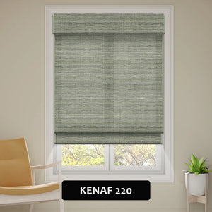 SmartWings Motorized Woven Wood Shades 70% Blackout Privacy Orithyia