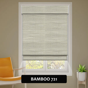 SmartWings Motorized Woven Wood Shades 100% Blackout Orithyia