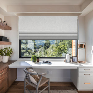 SmartWings Motorized Roman Shades 100% Blackout Iris