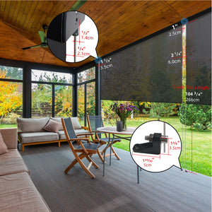 SmartWings Motorized Outdoor Shades 1%/3%/5% Openness